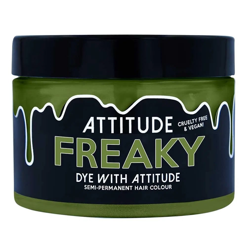 Веганская полуперманентная краска для волос «Freaky Olive» от Attitude Attitude Holland, Freaky Olive Green