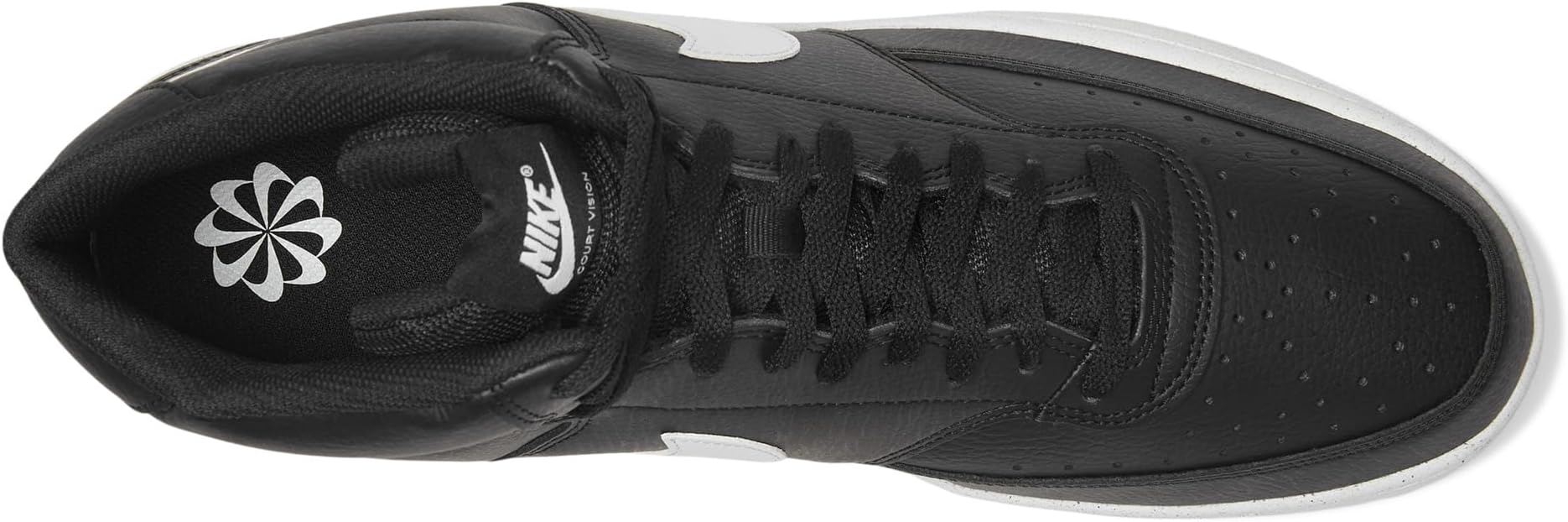 Кроссовки Nike Men's Court Vision Mid Next Nature, Black/White/Black — фото 2