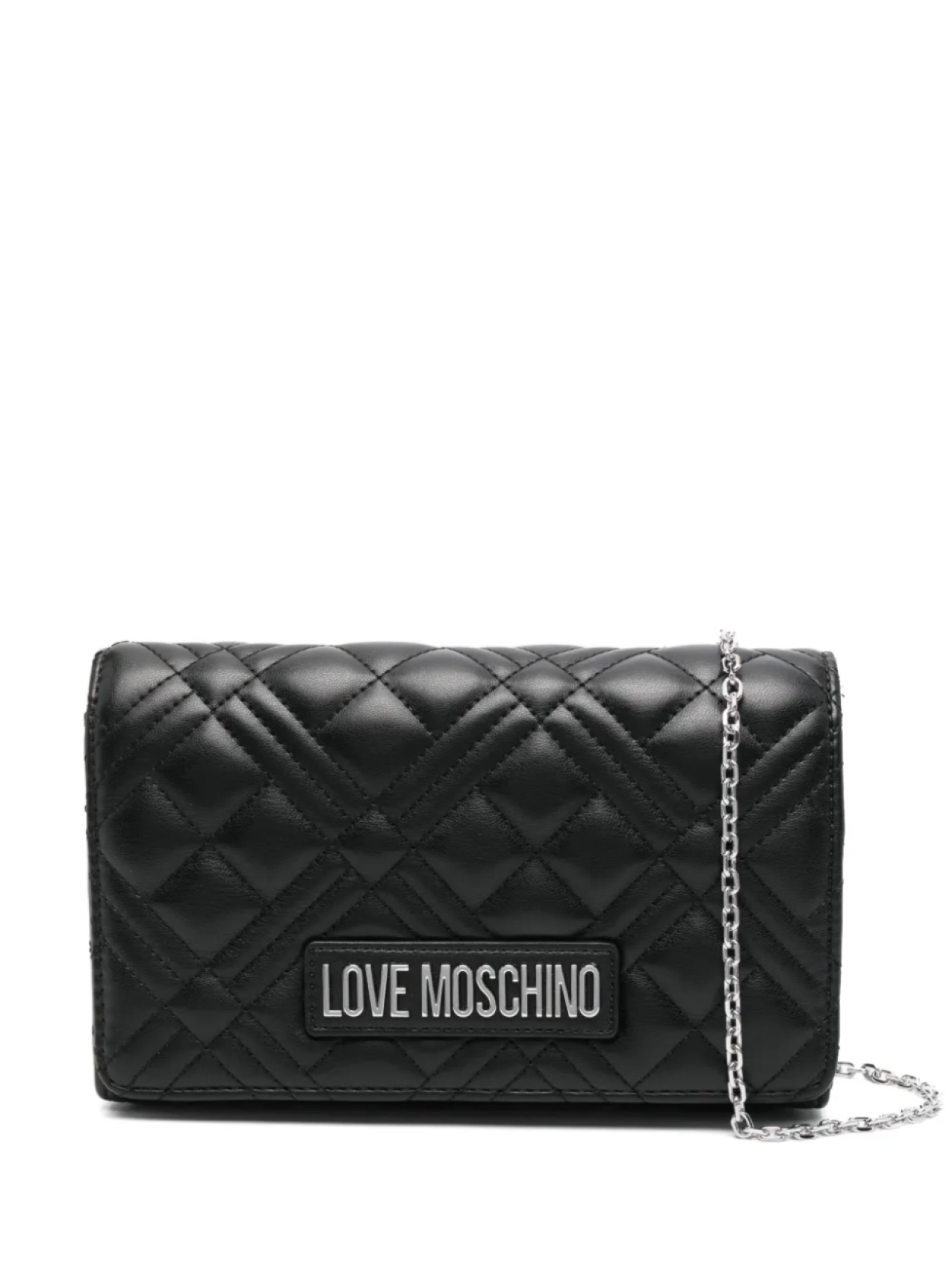 

Стеганая сумка через плечо из искусственной кожи Love Moschino, черный