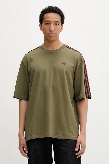 Футболка хлопковая T-shirt Adidas Originals, зеленый