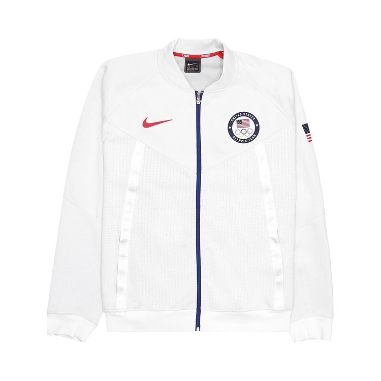 

Куртка Nike Tokyo Summer Olympics Team USA Media Day Full-Zip Jacket 'White', белый