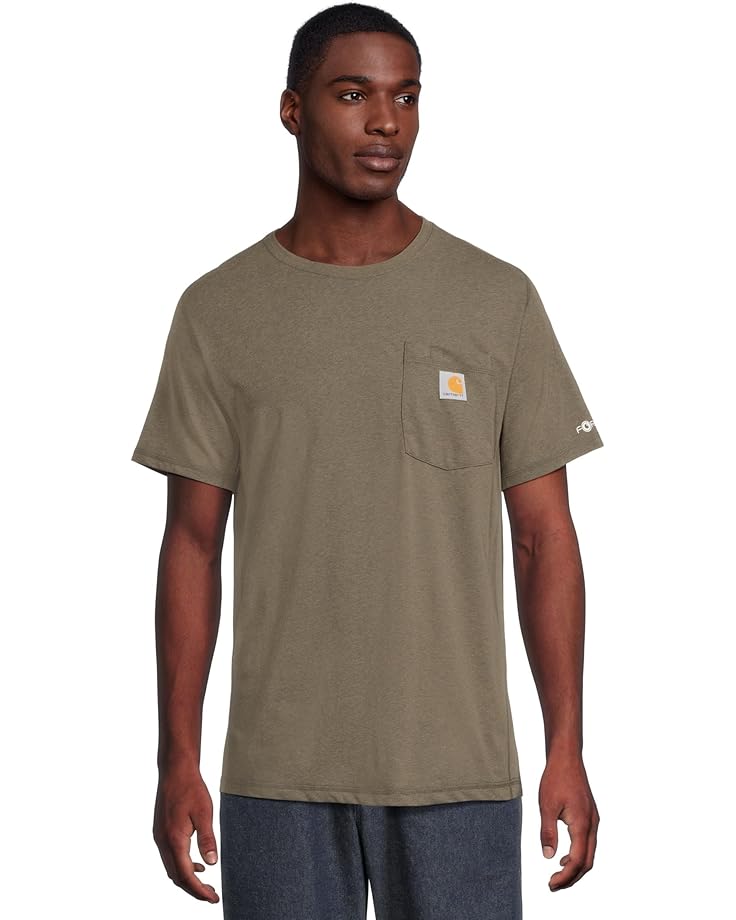 

Футболка Carhartt Force Relaxed Fit Midweight Short Sleeve Pocket T-Shirt, цвет Basil Heather