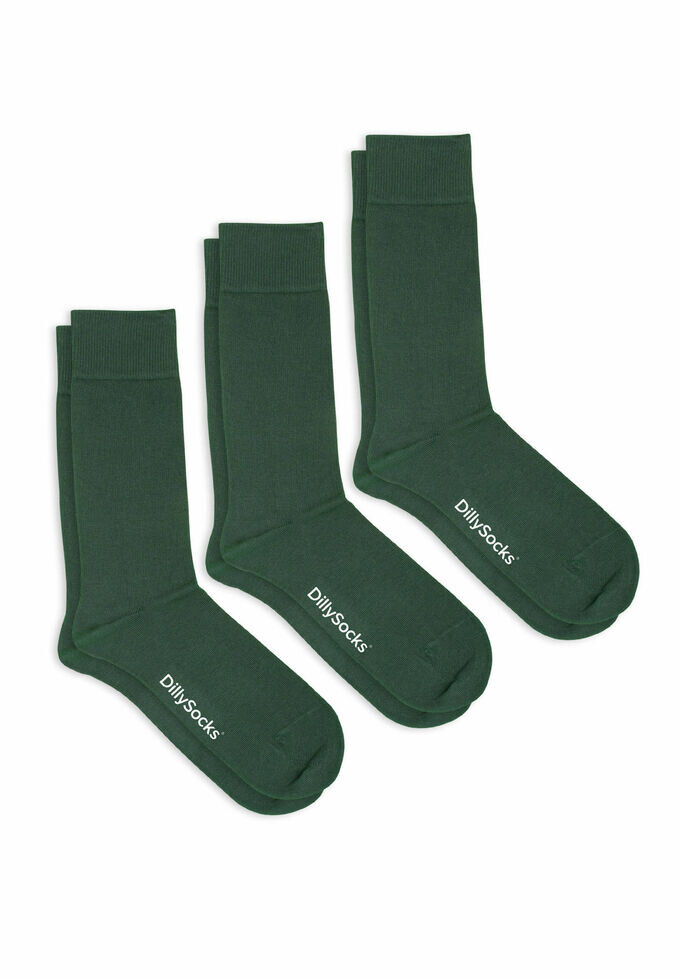 

В упаковке 3 носка одного цвета гладкие. Dilly Socks, зеленый