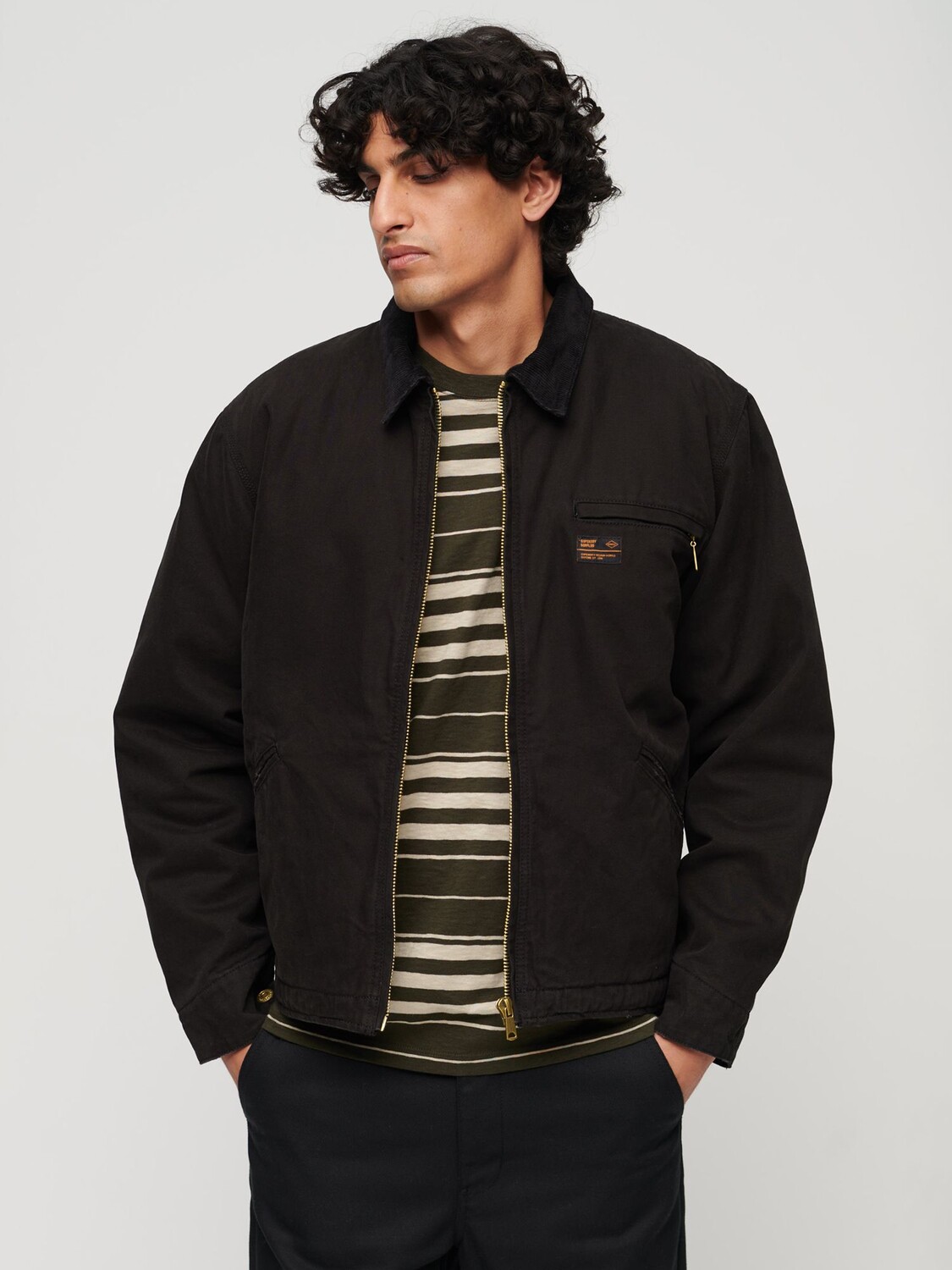 

Куртка ранчо Surplus Superdry, черный как смоль