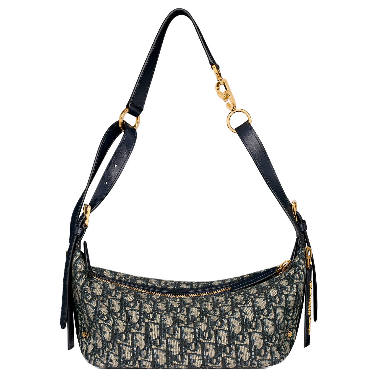 

DIOR Хлопковая сумка через плечо маленькая женская синяя