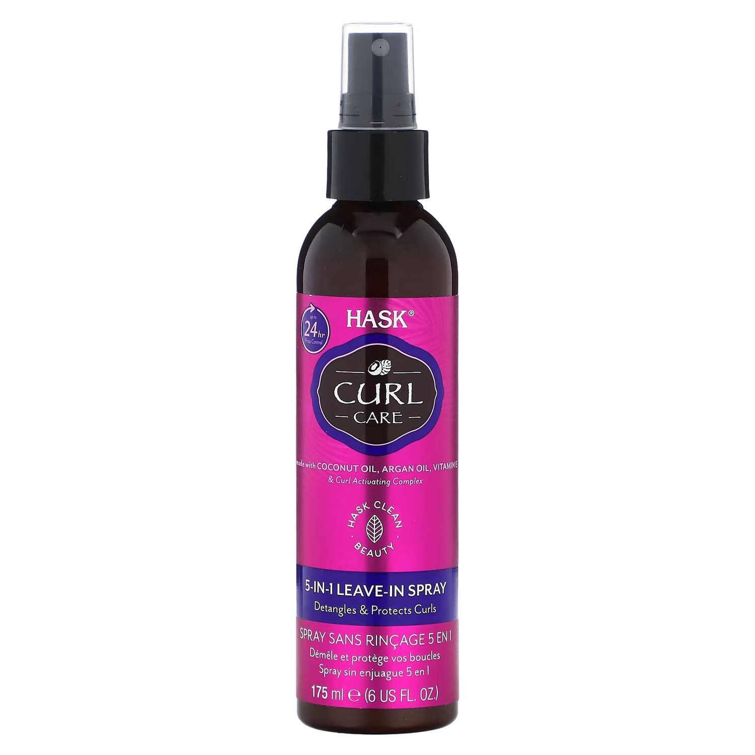 

Несмываемый спрей 5-в-1 Hask Beauty Curl Care, 6 жидких унций (175 мл)