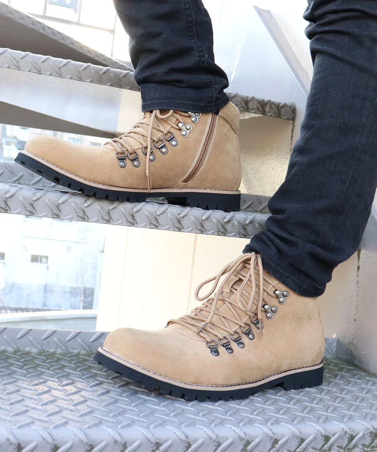 Ботинки горные Casual Mountain Boots из синтетической кожи, бежевые