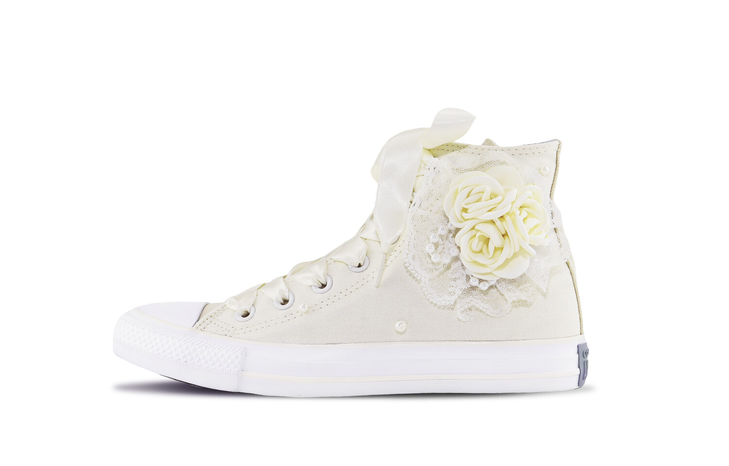 

Chuck Taylor All Star Canvas Shoes Women's High-top бежевый/белый/коричневый Converse