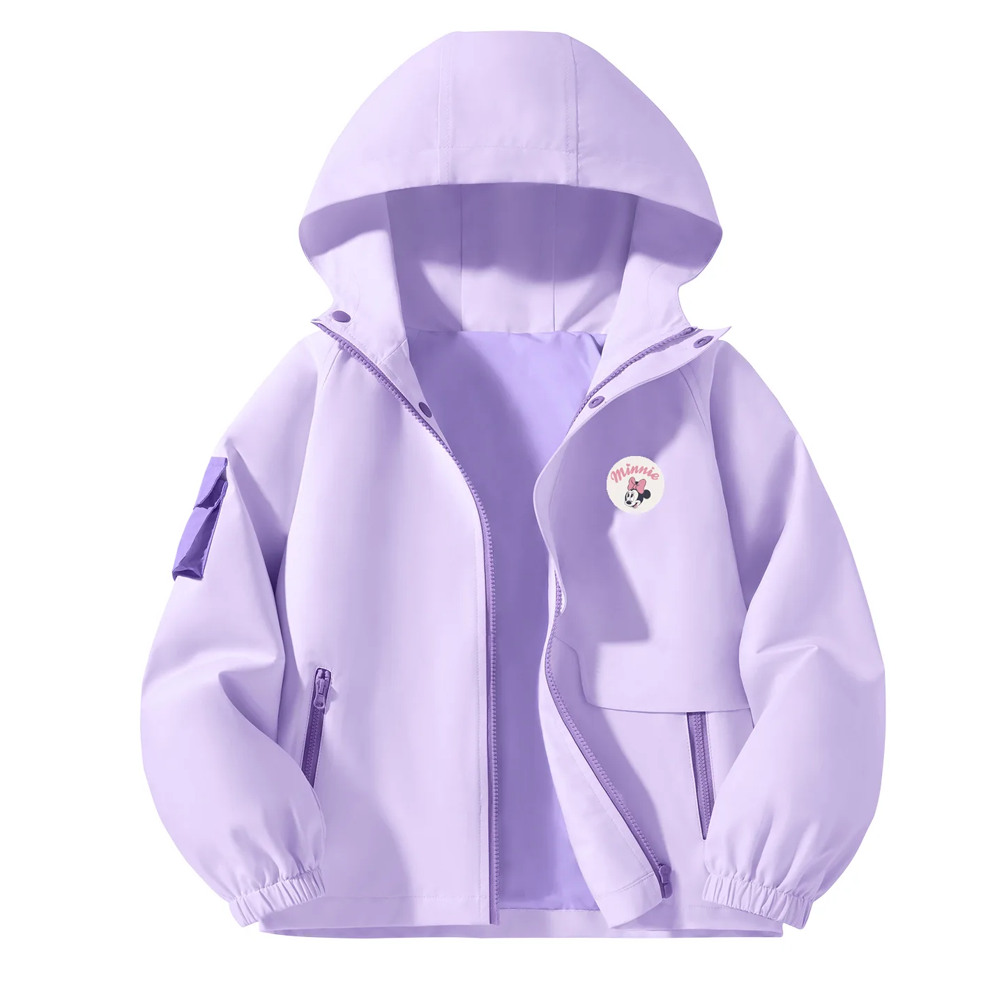Детская толстовка с капюшоном Disney, Dini Zhong Round Hook-and-Loop K Soft Purple