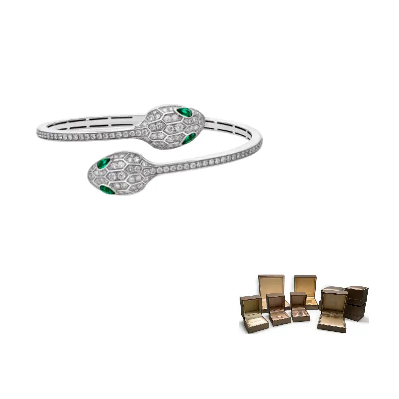 

BVLGARI Браслет из белого золота 18 карат для женщин Silver