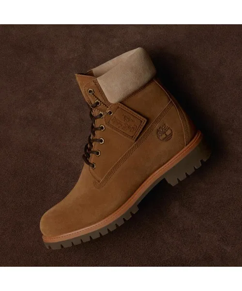 Ботинки 6-дюймовые водонепроницаемые Timberland Premium кожаные коричневые — фото 2