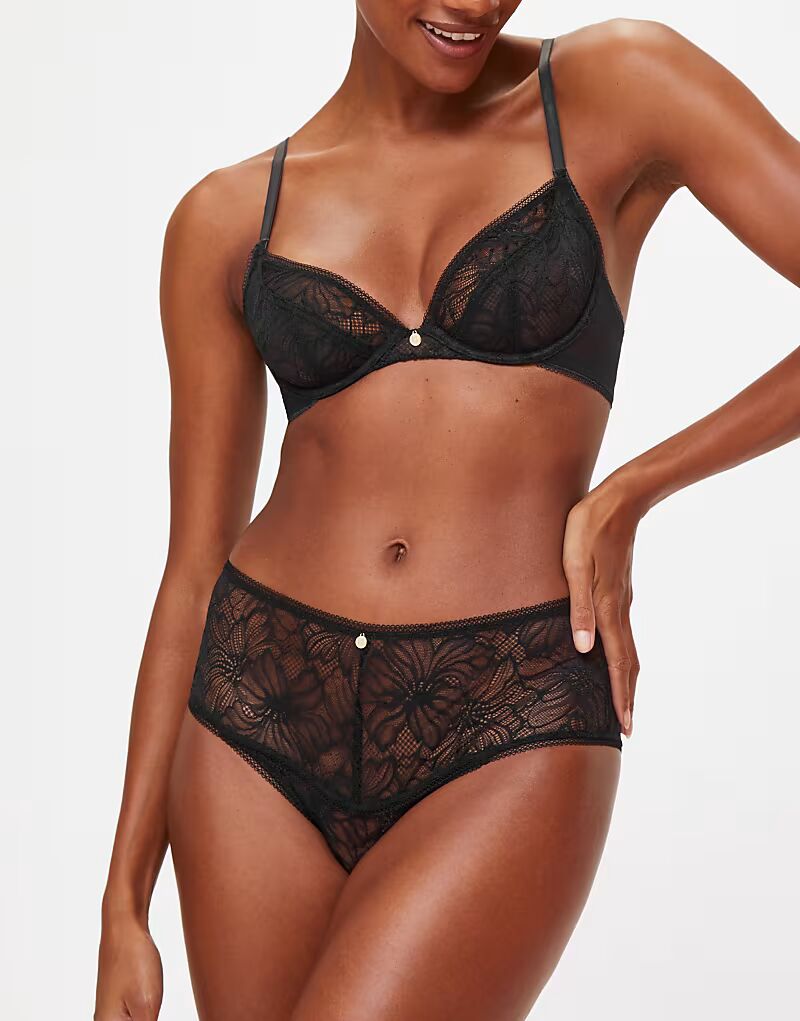 

Бюстгальтер без вкладышей Alice черного цвета Kbx