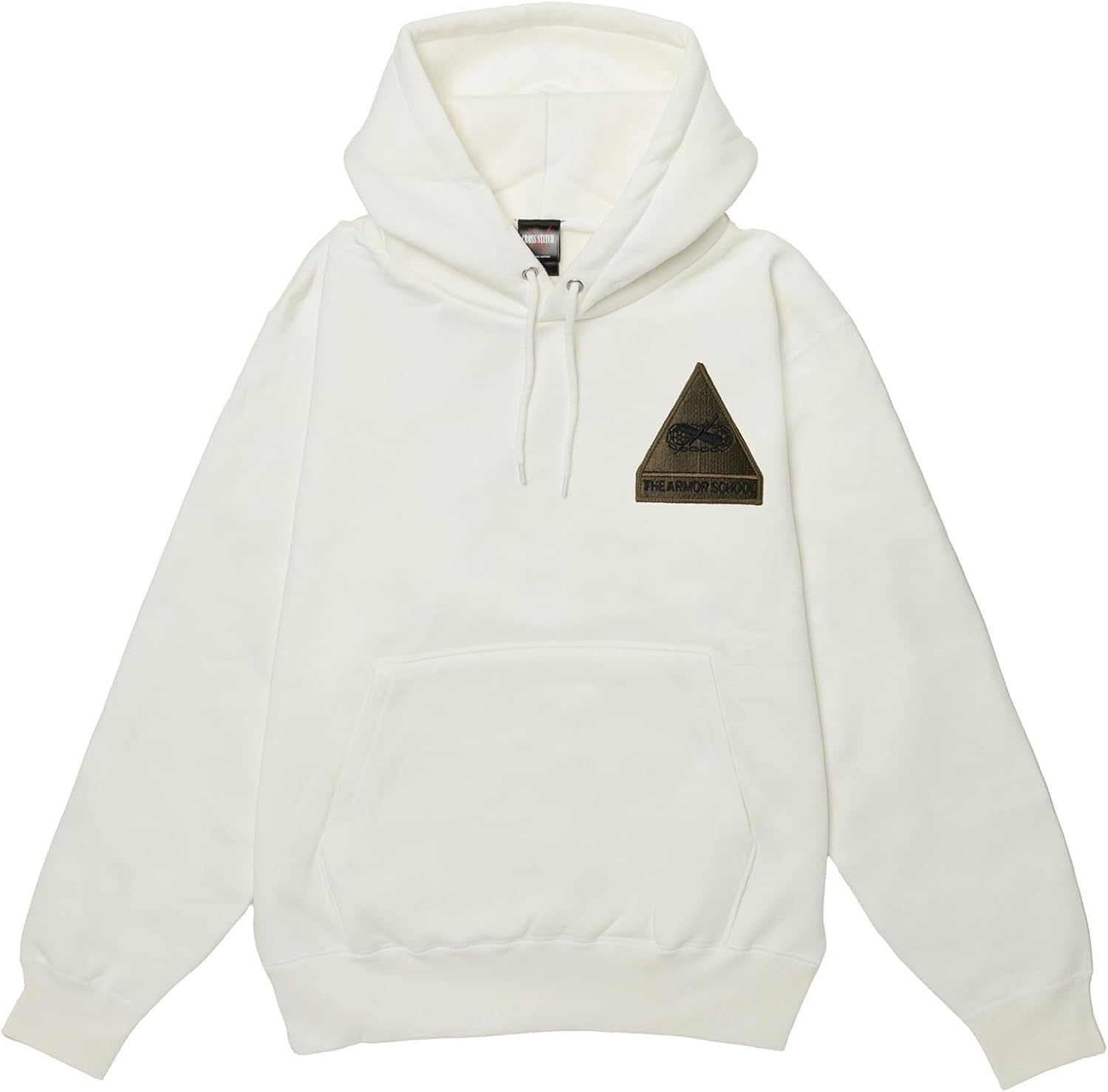 

Толстовка с капюшоном в стиле F, нашивка с гербом армии США, плотная ткань 12,4 унции, подкладка с начесом, толстовка без капюшона, белая F-Style