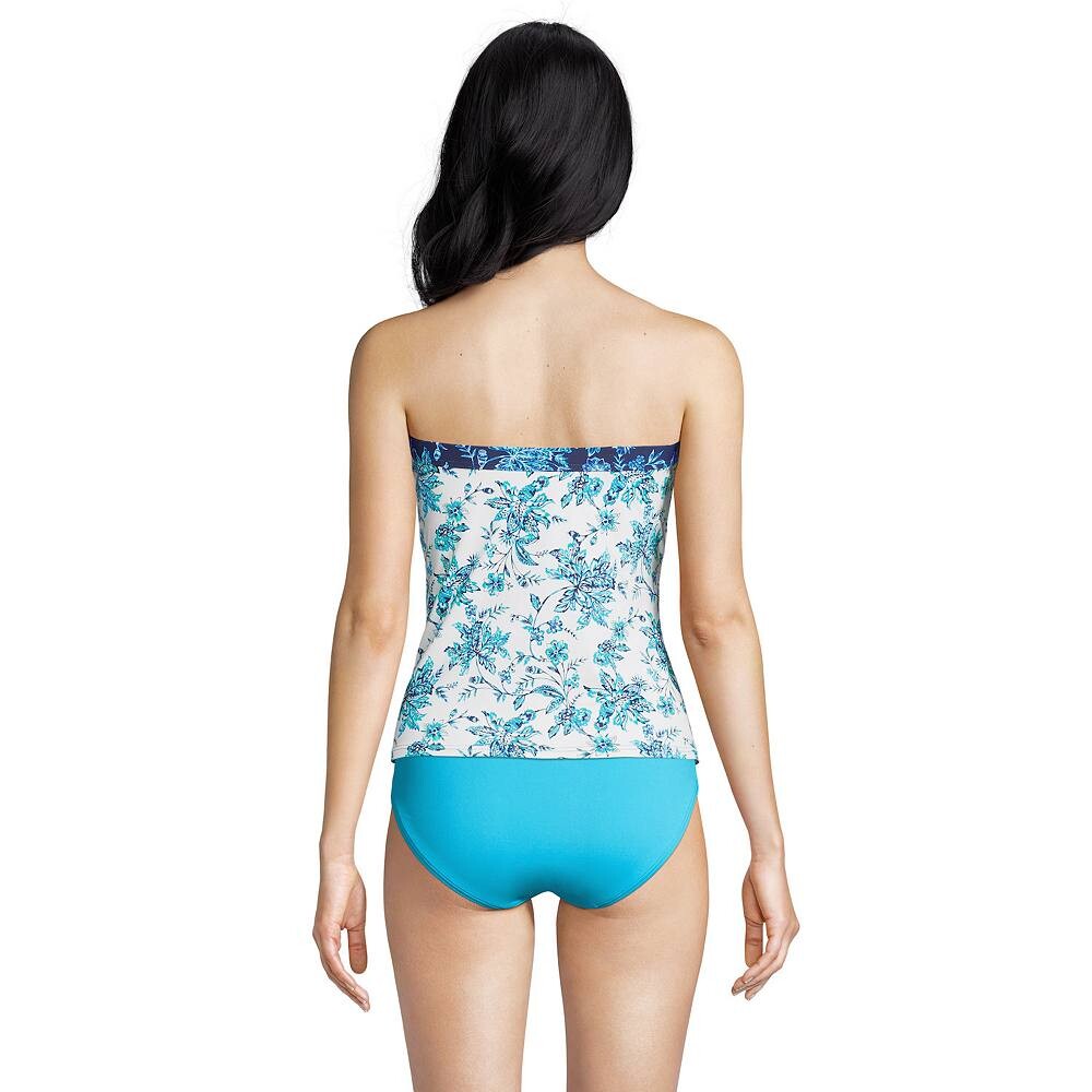 

Женский топ-бандо танкини Lands End, устойчивый к хлору с чашкой D Lands' End, цвет Turquoise