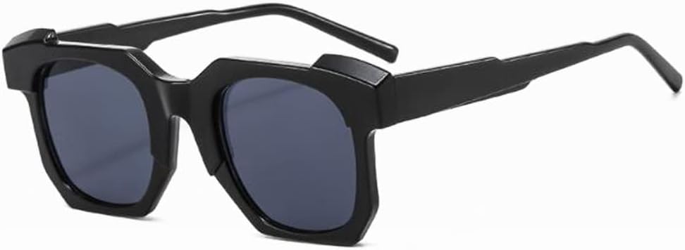 

Солнцезащитные очки с толстой окантовкой, многоугольной формы, модный дизайн, зеленые, с защитой от УФ-излучения, стильные, для активного отдыха (ярко-черные, серые) star shop, Bright Black Gray