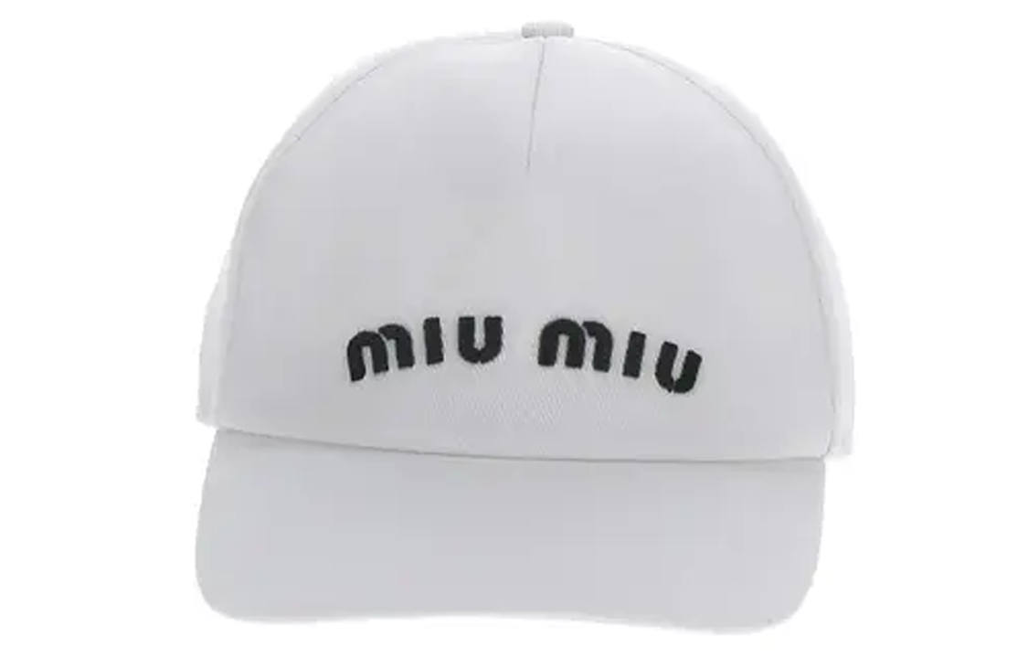

Бейсболка женская из хлопка MIU MIU, белый