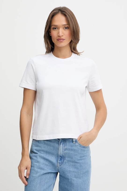 

Хлопковая футболка Calvin Klein, белый