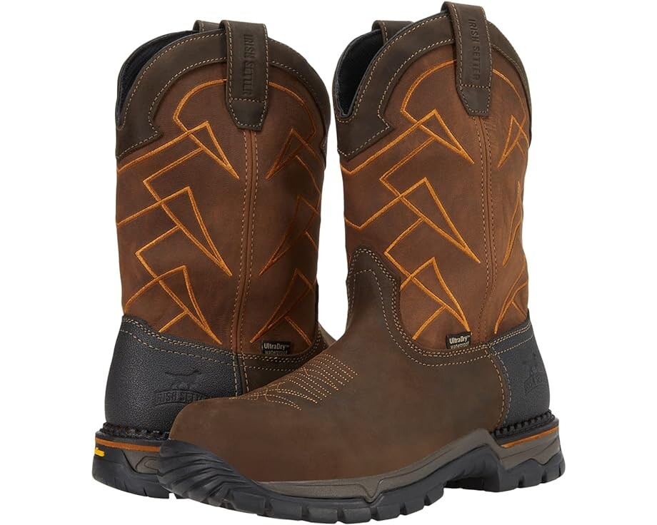 

Ботинки Irish Setter Two Harbors 11" Waterproof Composite-Toe Pull-On EH, коричневый
