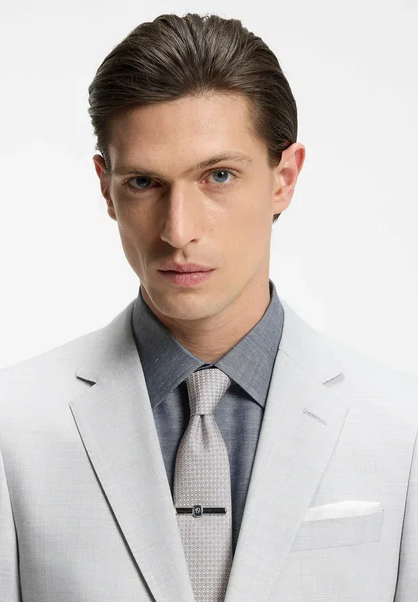 Галстук H tie cm6 262 tie Boss, открытый серый