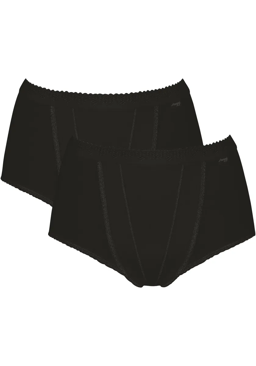 

Sloggi Трусы Maxi "Control Maxi 2P" (упаковка, 2 шт.), форменные трусы, двойные передние, черный