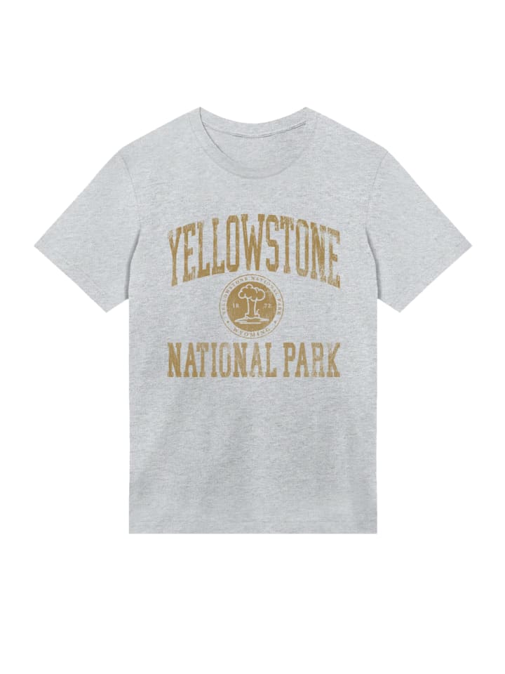 

Футболка с изображением национальных парков США Йеллоустоун, штат Вайоминг, серая в крапинку F4NT4STIC, Серый, Футболка с изображением национальных парков США Йеллоустоун, штат Вайоминг, серая в крапинку F4NT4STIC