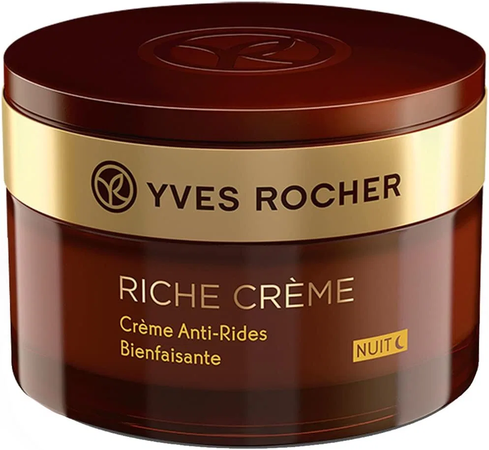 Крем для лица Yves Rocher — Ночной против морщин с драгоценными маслами, 50 мл
