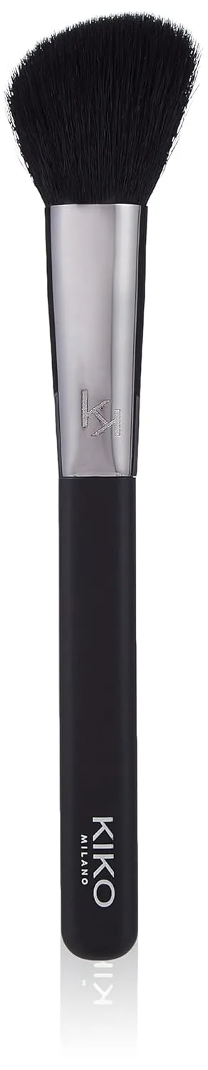 Кисть для румян KIKO Milano Face 10 | Скошенная кисть для румян, бронзеров и хайлайтеров, Black
