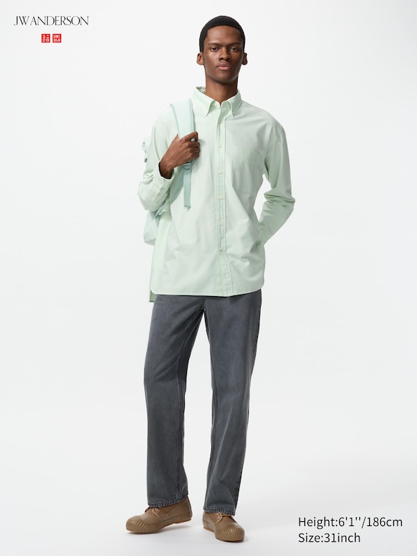 Прямые джинсы Uniqlo, 07 grey
