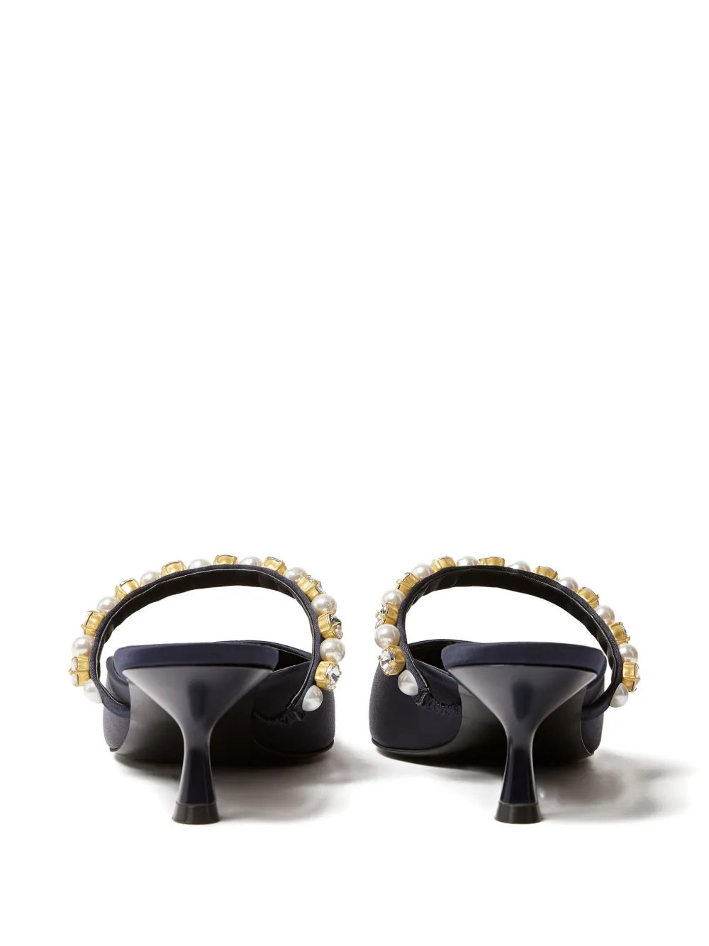 Босоножки с искусственным жемчугом STELLA MCCARTNEY, синий — фото 3