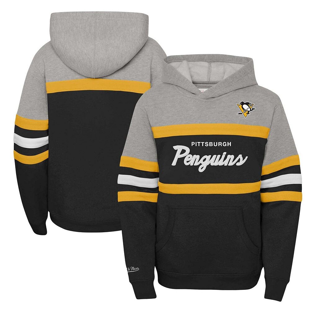 черный пуловер с капюшоном для главного тренера молодежной команды Mitchell & Ness Pittsburgh Penguins, цвет Png Black — фото 2
