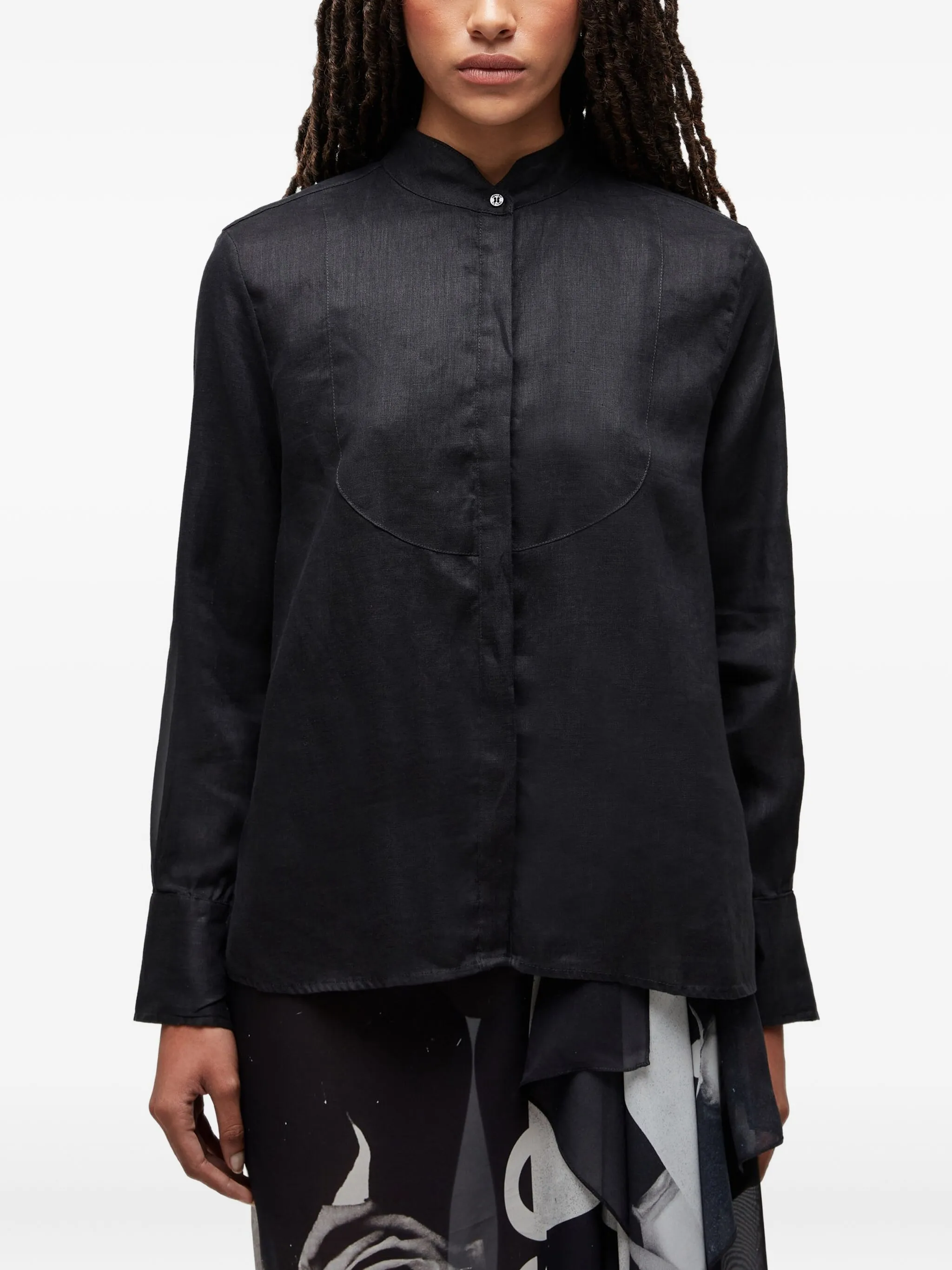 

Льняная рубашка Osklen, черный