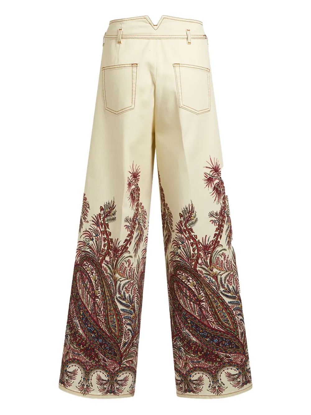 Джинсы с рисунком "пейсли" Etro, белый — фото 2