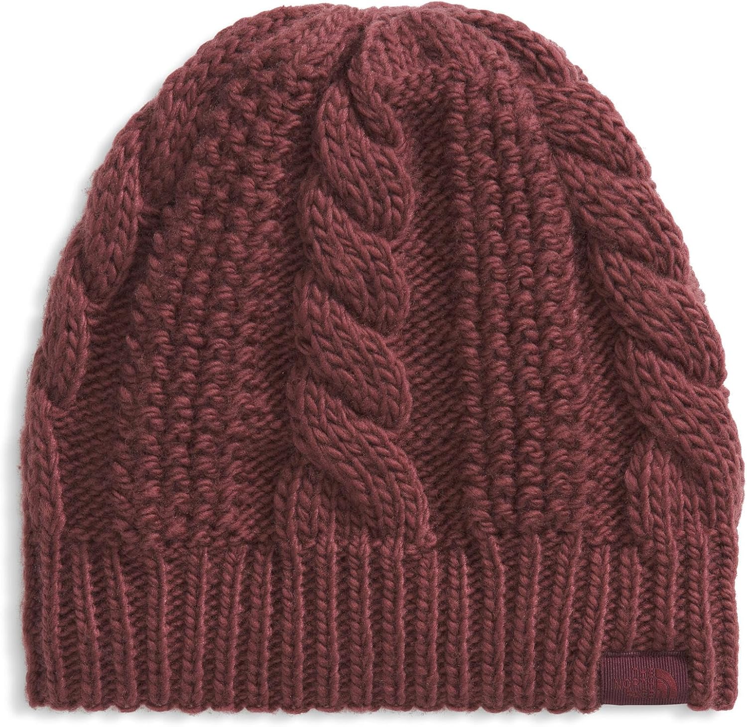 

The North Face женская шапка Oh Mega Lined Beanie | Deep Fit, с отворотом, зимняя шапка с мягкой вязкой "косичкой" и флисовой подкладкой, Sumac