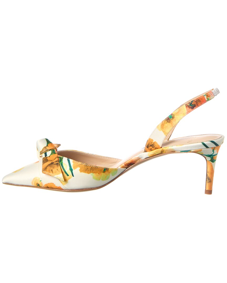 Туфли-лодочки Alexandre Birman Clarita 60 Satin Slingback, желтый — фото 2