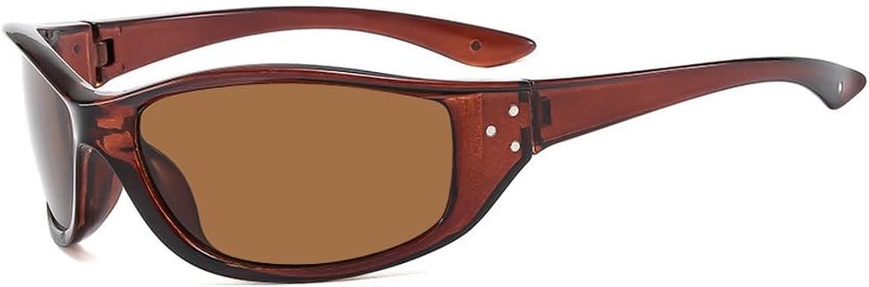 

Ретро-солнцезащитные очки «кошачий глаз» конфетных цветов для женщин, модные заклепки, для активного отдыха, панк-стиль, модные солнцезащитные очки для мужчин TKKTLLT, Brown Tea