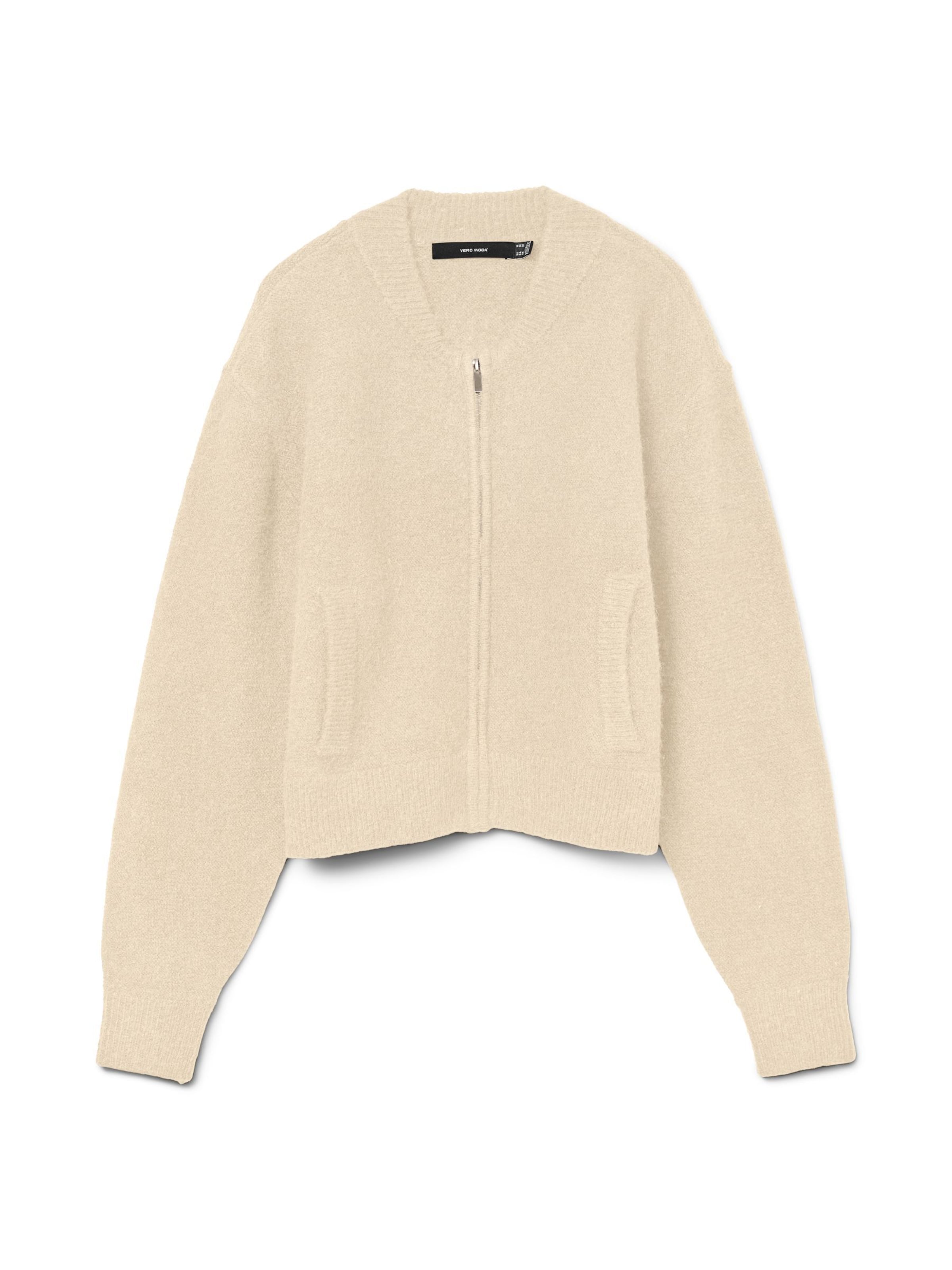

VERO MODA Кардиган 'VMHanna' вязаный в светло-бежевом цвете