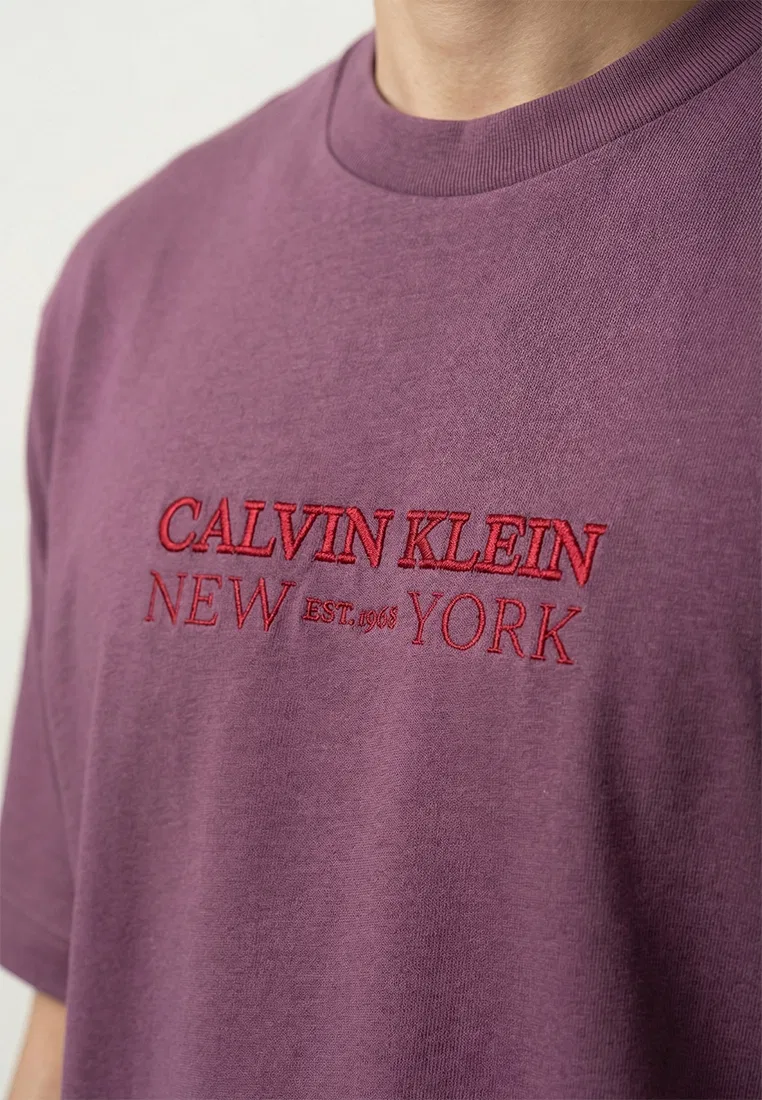 Футболка Calvin Klein Jeans, фиолетовый — фото 3