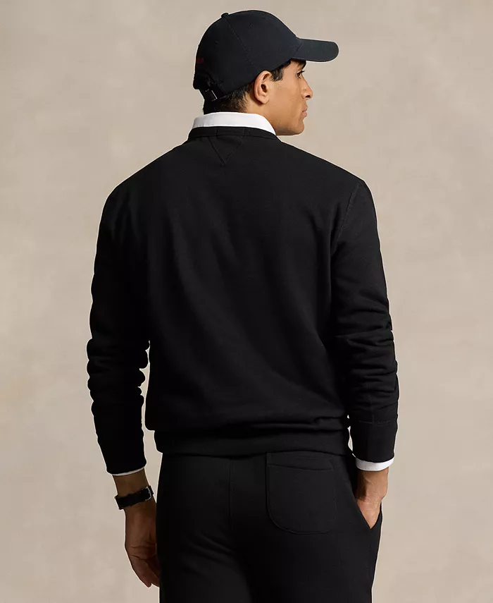 Мужской флисовый свитшот RL Polo Ralph Lauren, черный — фото 4
