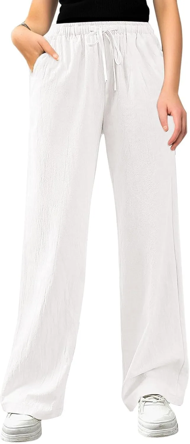 

Женские летние брюки Casual High Waist Boho Mgoohoen