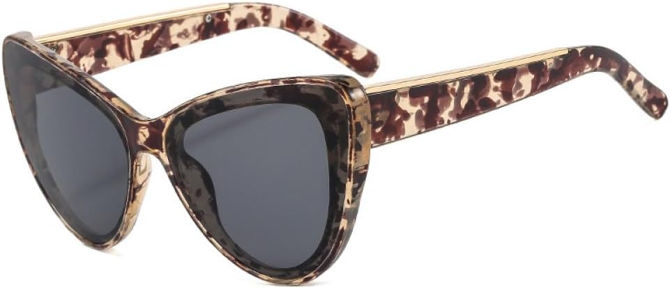 

Модные женские солнцезащитные очки «кошачий глаз» большого размера 2026 года, ретро-стиль с металлическим декором, трендовые мужские солнцезащитные очки с градиентным покрытием и защитой от УФ-излучения UV400 generic, Amber Grey