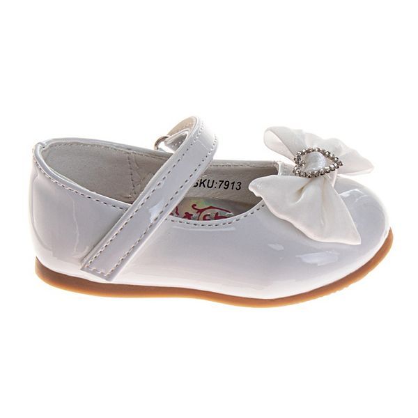 Туфли для девочек patent finish glossy formal special occasion infant support Josmo, Red Patent — фото 2