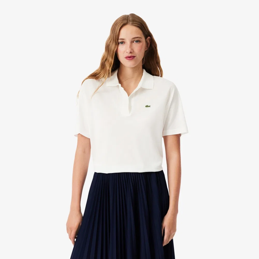 Рубашка-поло Lacoste New Heritage, молочный цвет