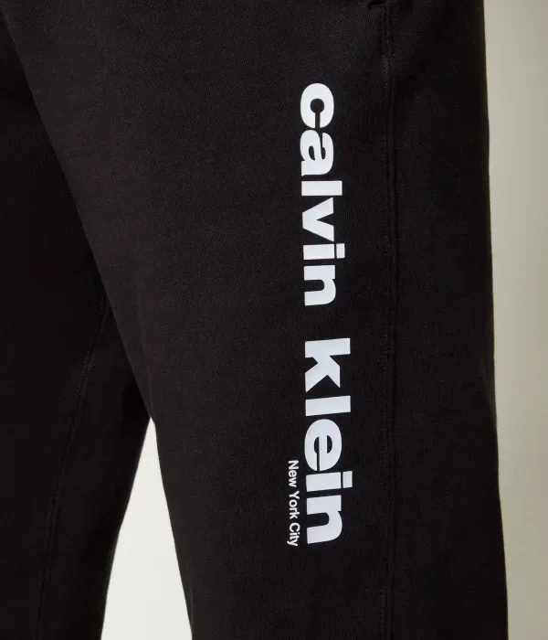 Спортивные штаны в стиле ретро regular fit Calvin Klein, черный — фото 4