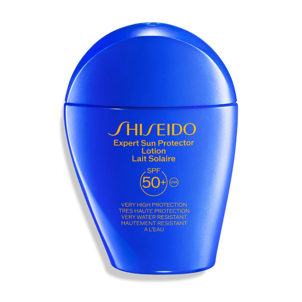 

Солнцезащитный лосьон SPF50+ blue expert sun protector lotion spf50+ Shiseido, 50 мл