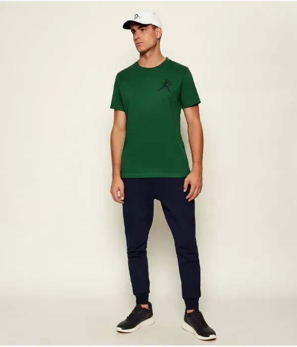Футболка Lacoste x Новак Джокович regular fit Lacoste, бутылочно-зеленый — фото 2