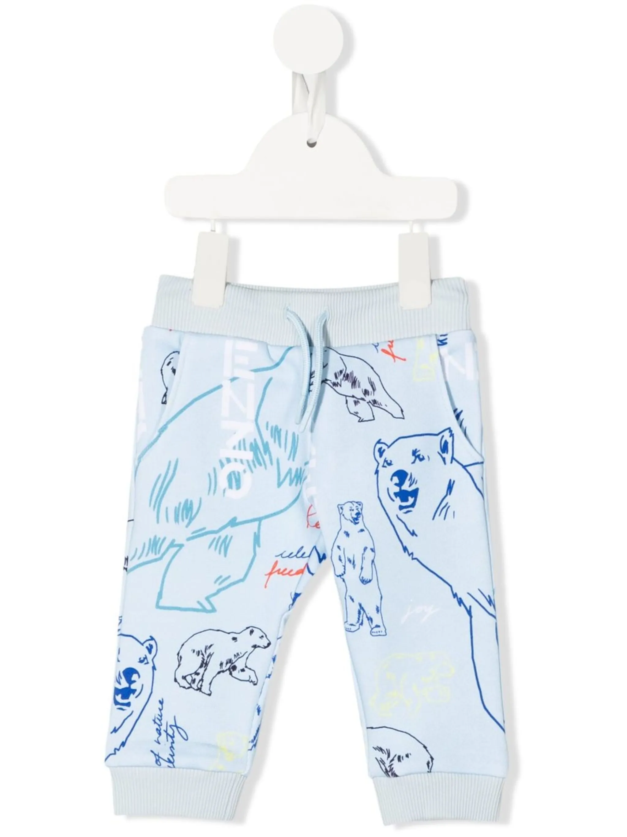 

Спортивные брюки с логотипом Kenzo Kids, синий