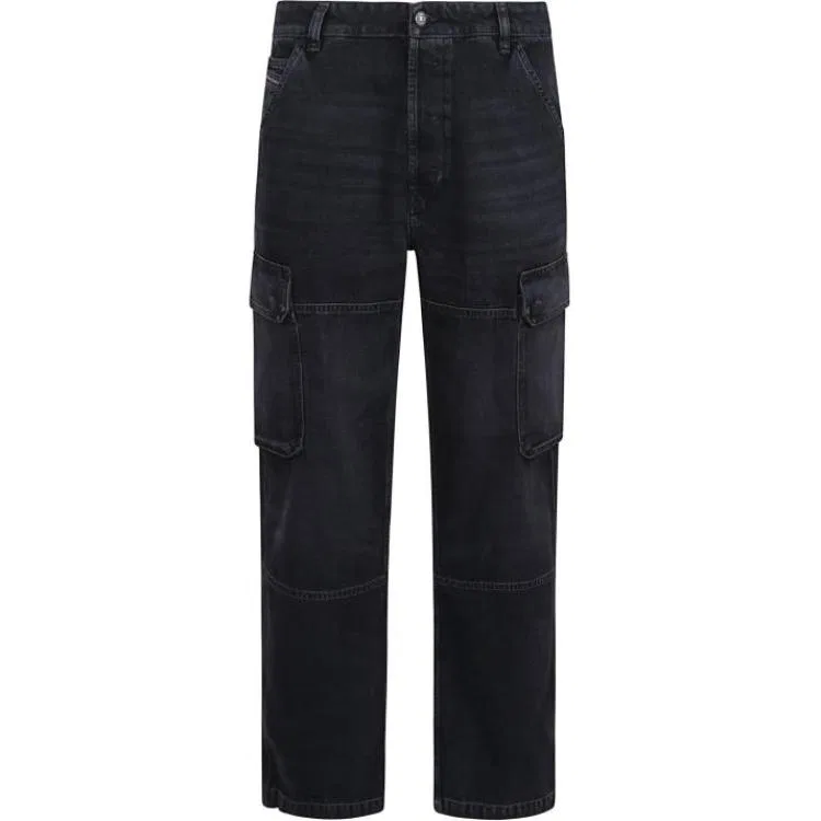 Джинсы с логотипом DIESEL Black