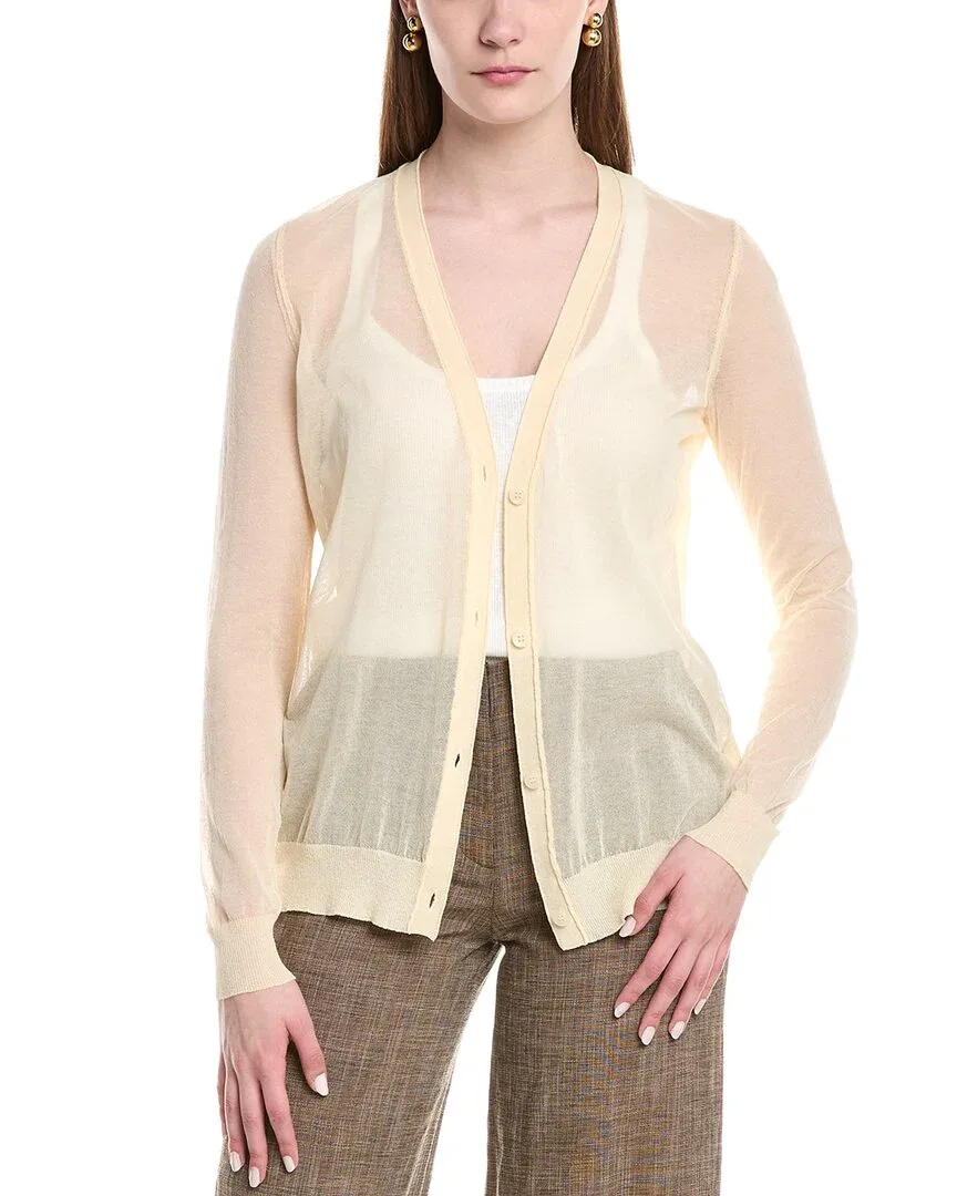 

Кардиган с V-образным вырезом и застежкой на пуговицы, из шерстяной смеси Lafayette 148 New York