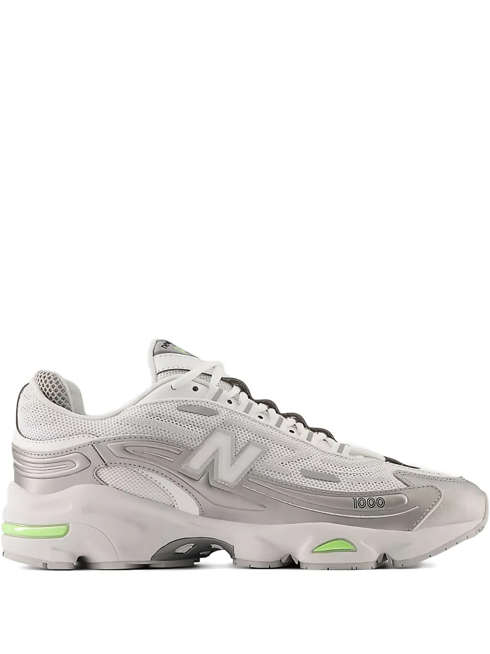 

Кроссовки "Silver Metallic / Mint Flash" New Balance, белый