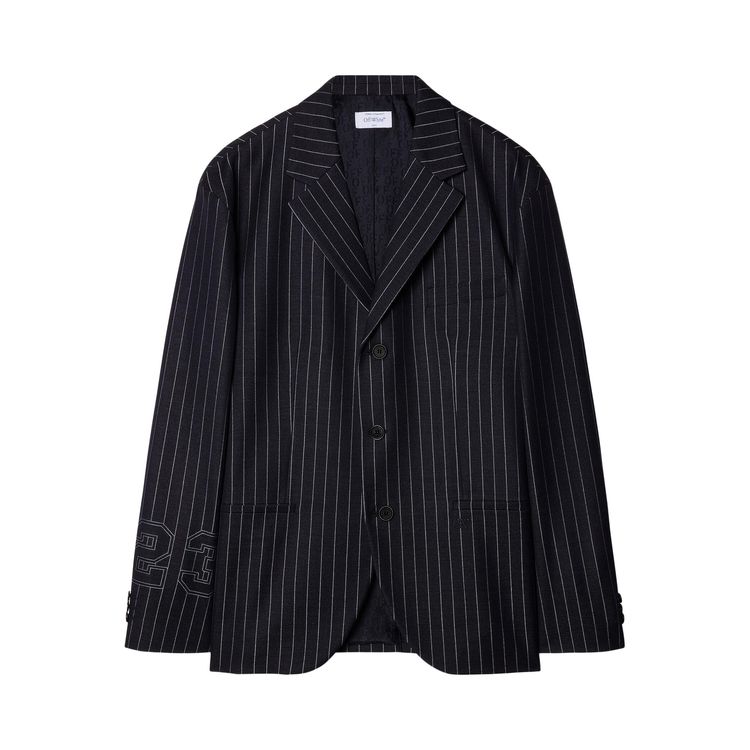 

Блейзер Off-White 23 Print Pinstriped Blazer Multicolor, разноцветный